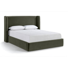 Kendall Green Velvet Upholstered King Bed