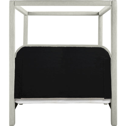 Salina Grey Linen Textured Fabric Upholstered Full Bed