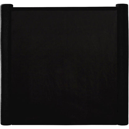 Elias Black Velvet Twin Bed