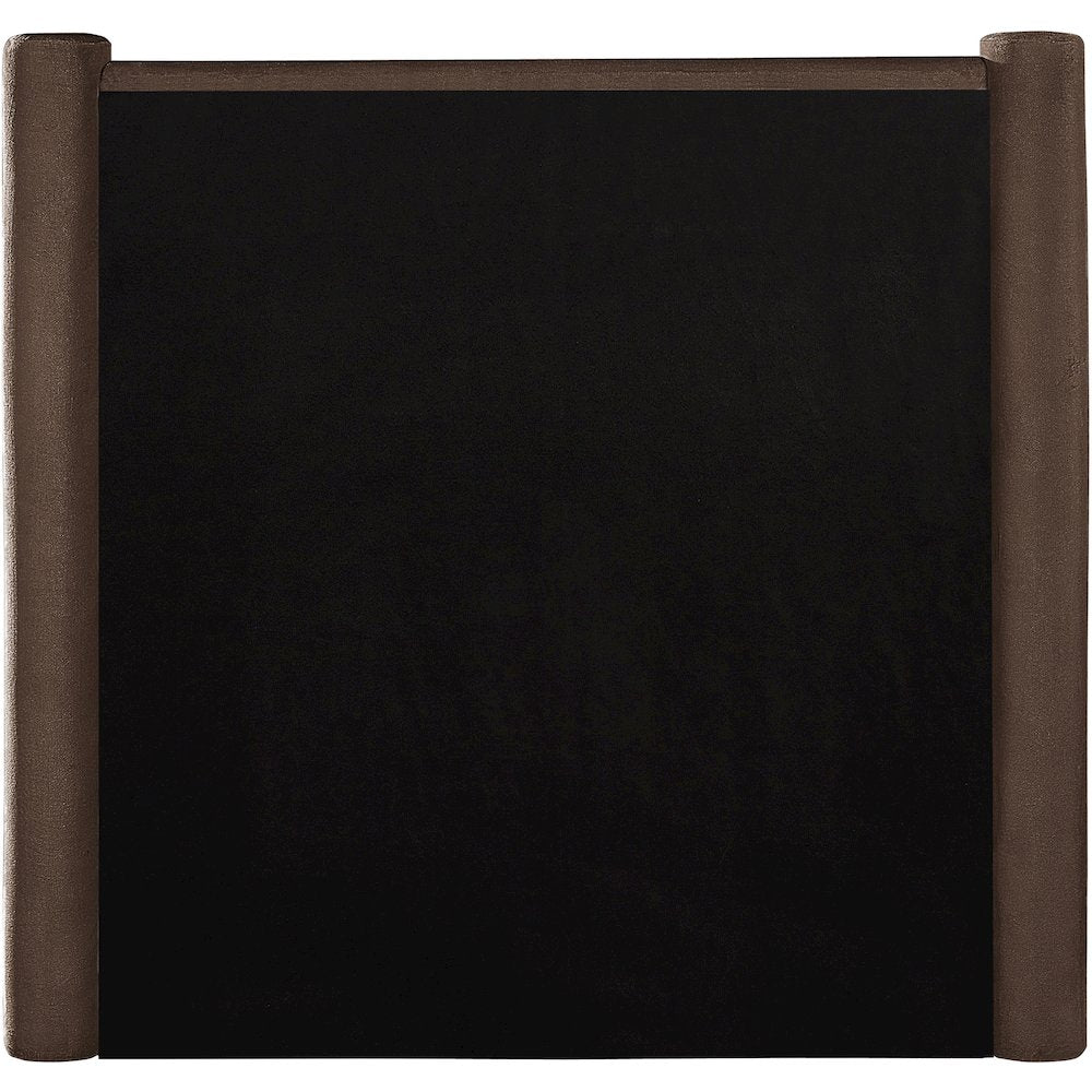 Elias Brown Velvet Twin Bed
