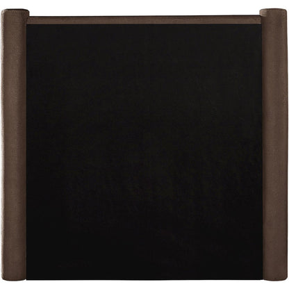 Elias Brown Velvet Twin Bed