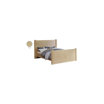 Elias Camel Velvet Full Bed