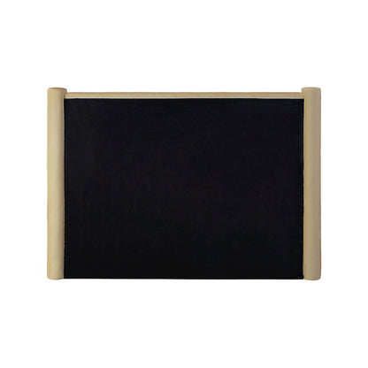Elias Camel Velvet Full Bed