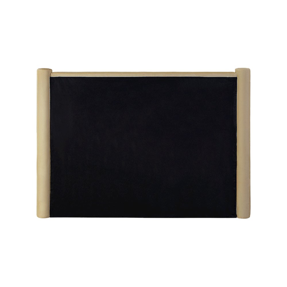 Elias Camel Velvet King Bed