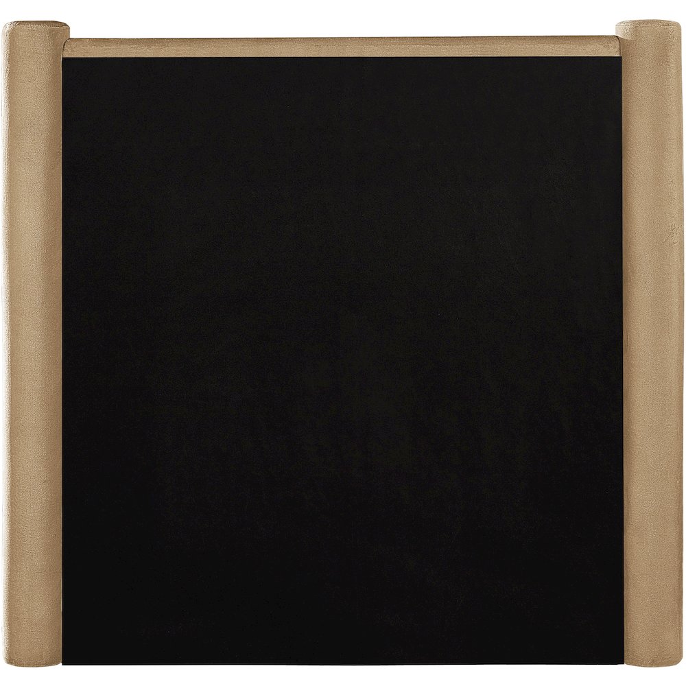 Elias Camel Velvet Twin Bed