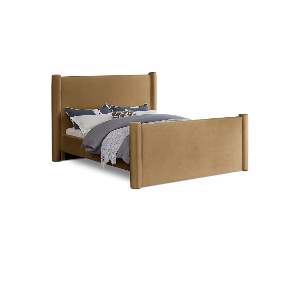 Elias Saddle Velvet Full Bed