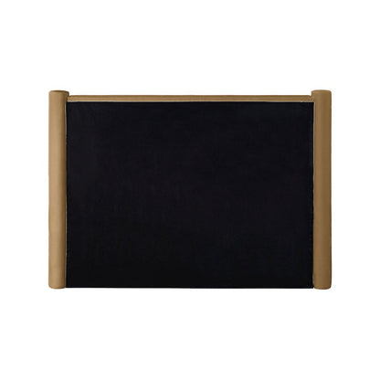 Elias Saddle Velvet Queen Bed