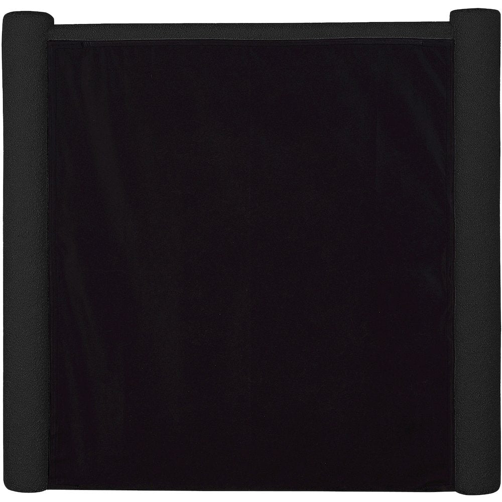 Elias Black Boucle Fabric Twin Bed