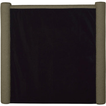 Elias Olive Green Boucle Fabric Twin Bed