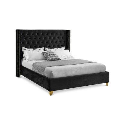 Barolo Black Velvet Full Bed
