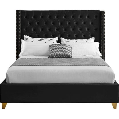 Barolo Black Velvet Full Bed