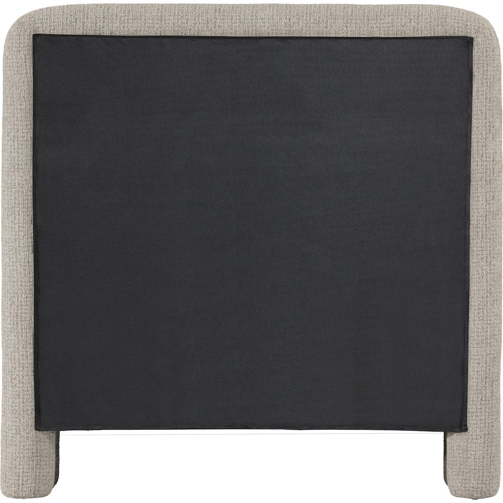Baylor Taupe Fabric With Interwoven Chenille Upholstered Twin Bed