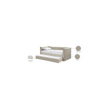 Beverly Beige Vegan Leather Twin Daybed