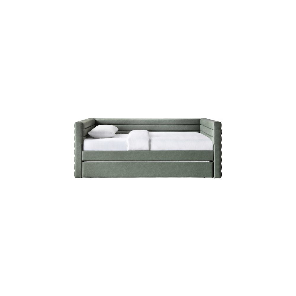 Beverly Green Vegan Leather Twin Daybed