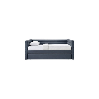 Beverly Navy Vegan Leather Twin Daybed