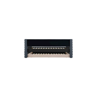 Beverly Navy Vegan Leather Twin Daybed