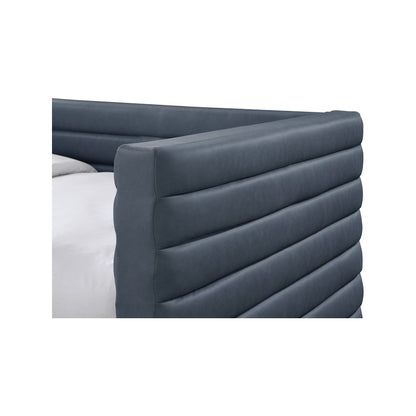 Beverly Navy Vegan Leather Twin Daybed
