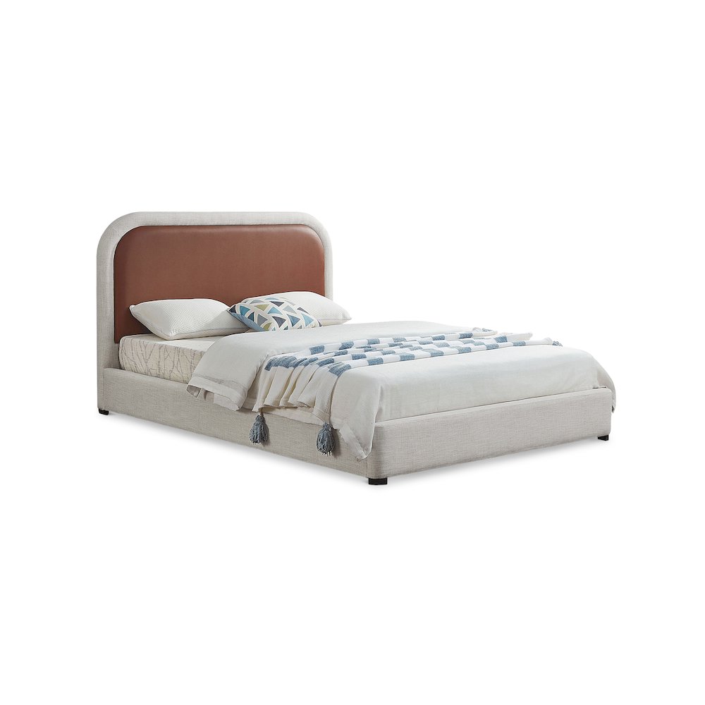 Blake Brown Vegan Leather King Bed