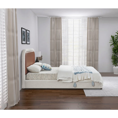 Blake Brown Vegan Leather King Bed