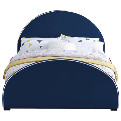 Brody Navy Velvet Full Bed