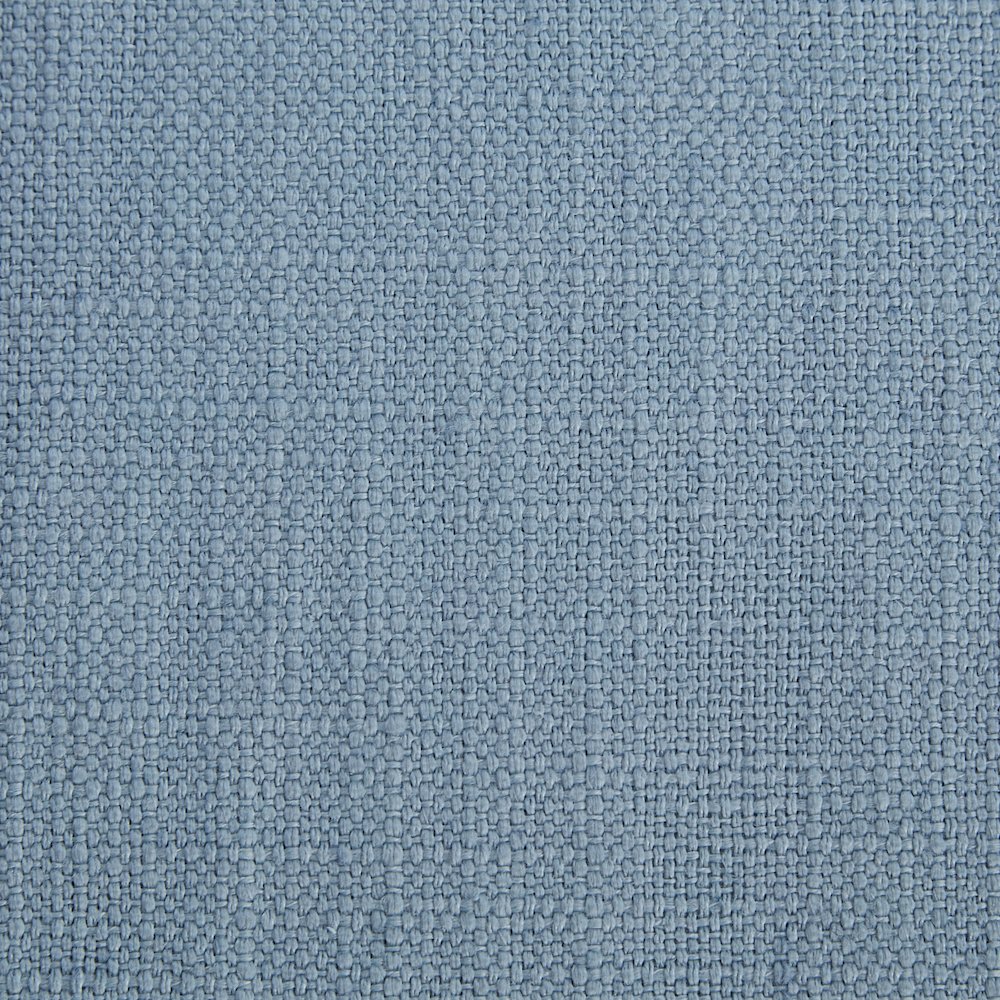 Brooke Light Blue Linen Textured Fabric Queen Bed