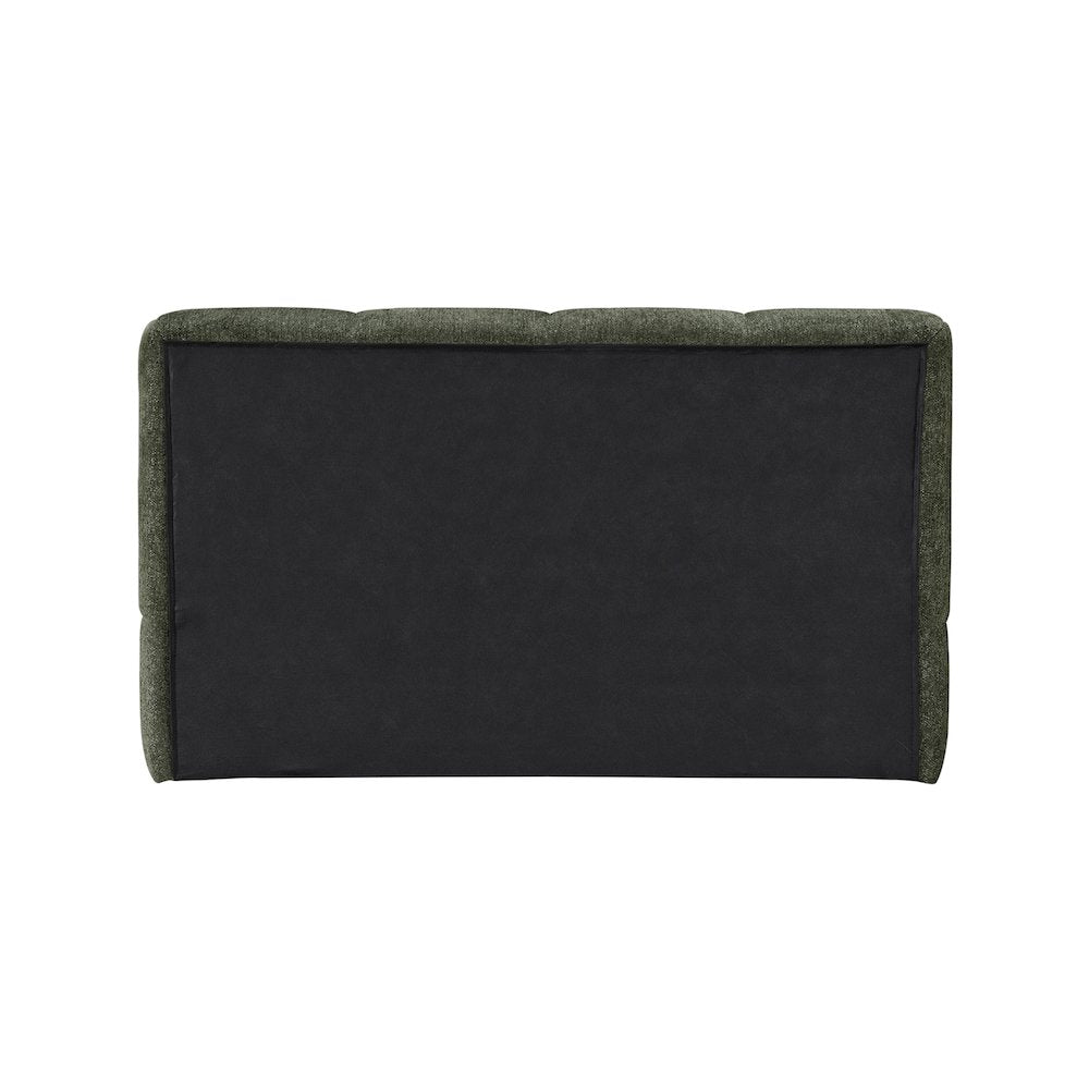 Carlin Olive Chenille Fabric Twin Bed