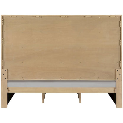 Casa Cream Vegan Leather King Bed