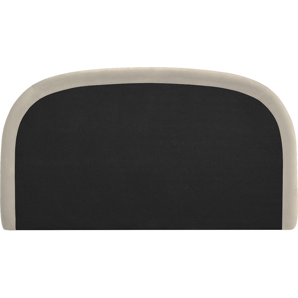 Celine Cream Velvet Upholstered Queen Bed