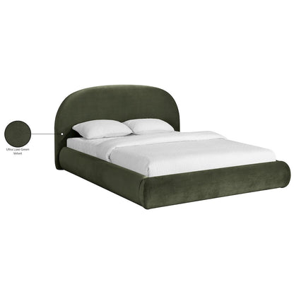 Celine Green Velvet Upholstered Full Bed