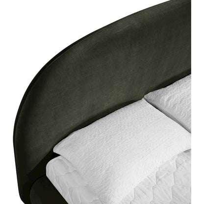 Celine Green Velvet Upholstered Full Bed
