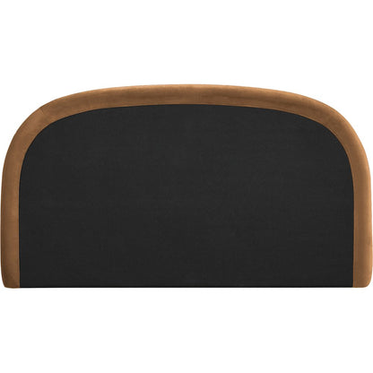 Celine Saddle Velvet Upholstered Full Bed