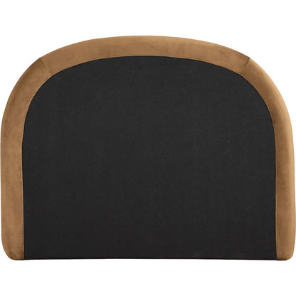 Celine Saddle Velvet Upholstered Twin Bed
