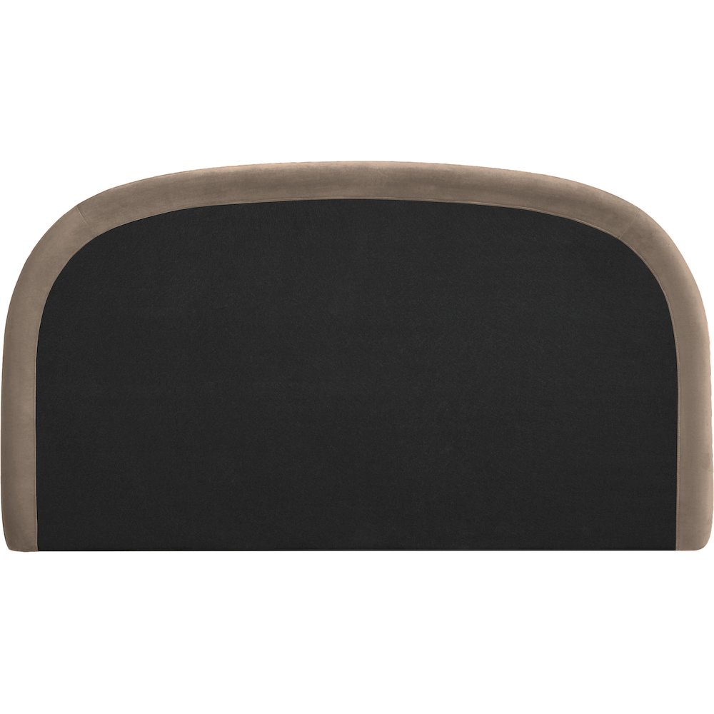 Celine Taupe Velvet Upholstered Full Bed