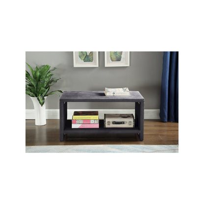 Cleo Grey Velvet Night Stand