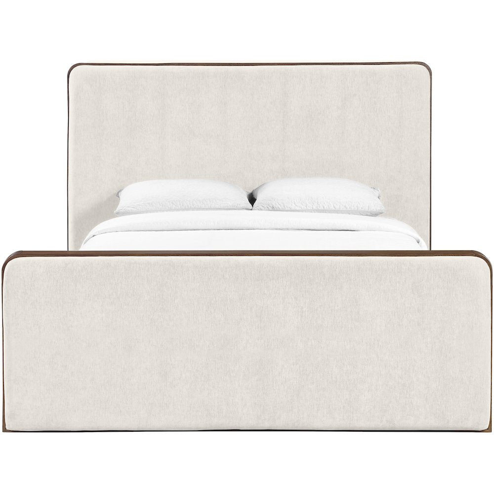 Dalton Cream Fabric Upholstered Full Bed (3 Boxes)