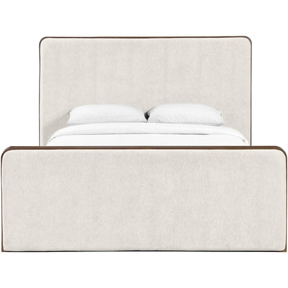 Dalton Cream Fabric Upholstered Full Bed (3 Boxes)