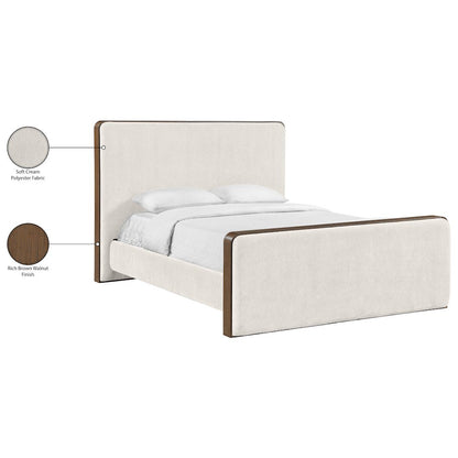 Dalton Cream Fabric Upholstered King Bed