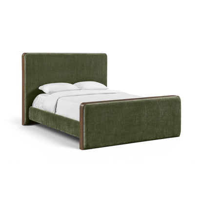 Dalton Green Fabric Upholstered Full Bed (3 Boxes)