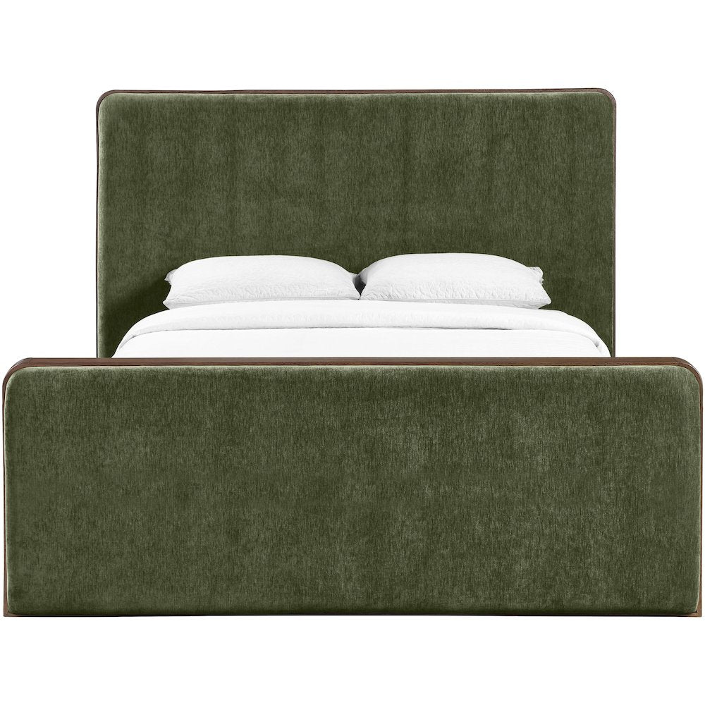 Dalton Green Fabric Upholstered Full Bed (3 Boxes)