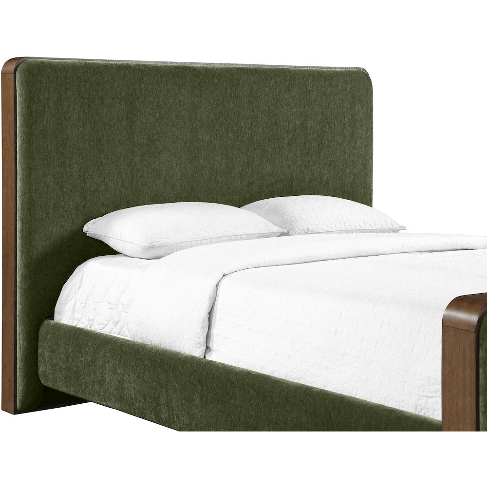 Dalton Green Fabric Upholstered Full Bed (3 Boxes)