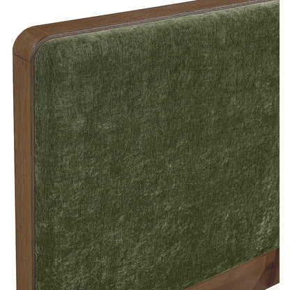 Dalton Green Fabric Upholstered Full Bed (3 Boxes)