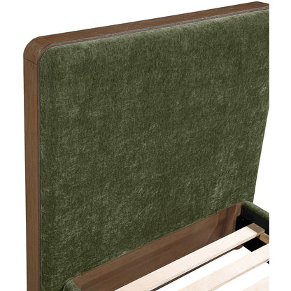 Dalton Green Fabric Upholstered Twin Bed (3 Boxes)