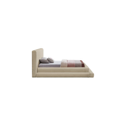 Dane Beige Teddy Fabric Twin Bed