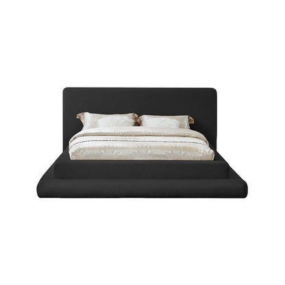Dane Black Teddy Fabric Queen Bed