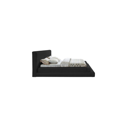 Dane Black Teddy Fabric Queen Bed