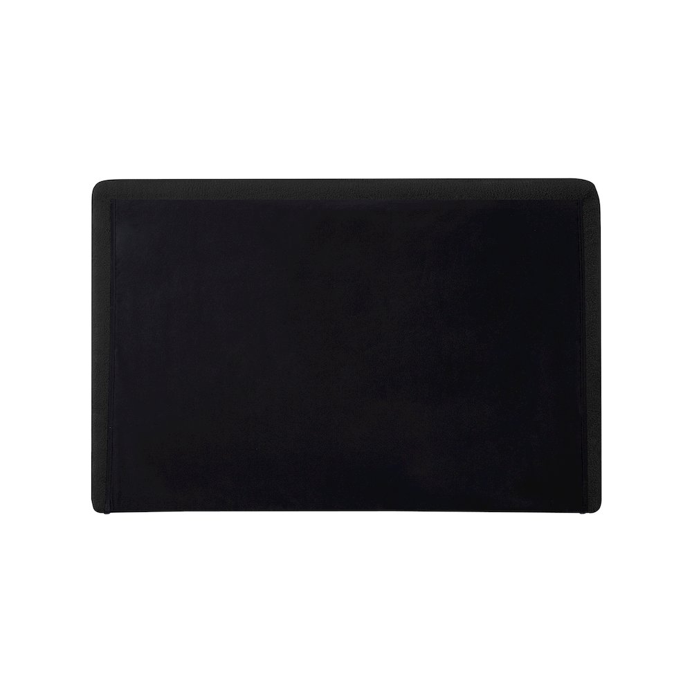 Dane Black Teddy Fabric Twin Bed