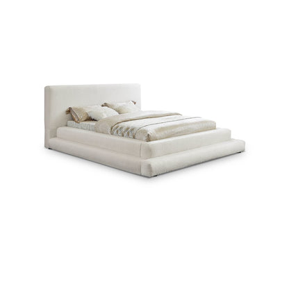 Dane Cream Teddy Fabric Full Bed