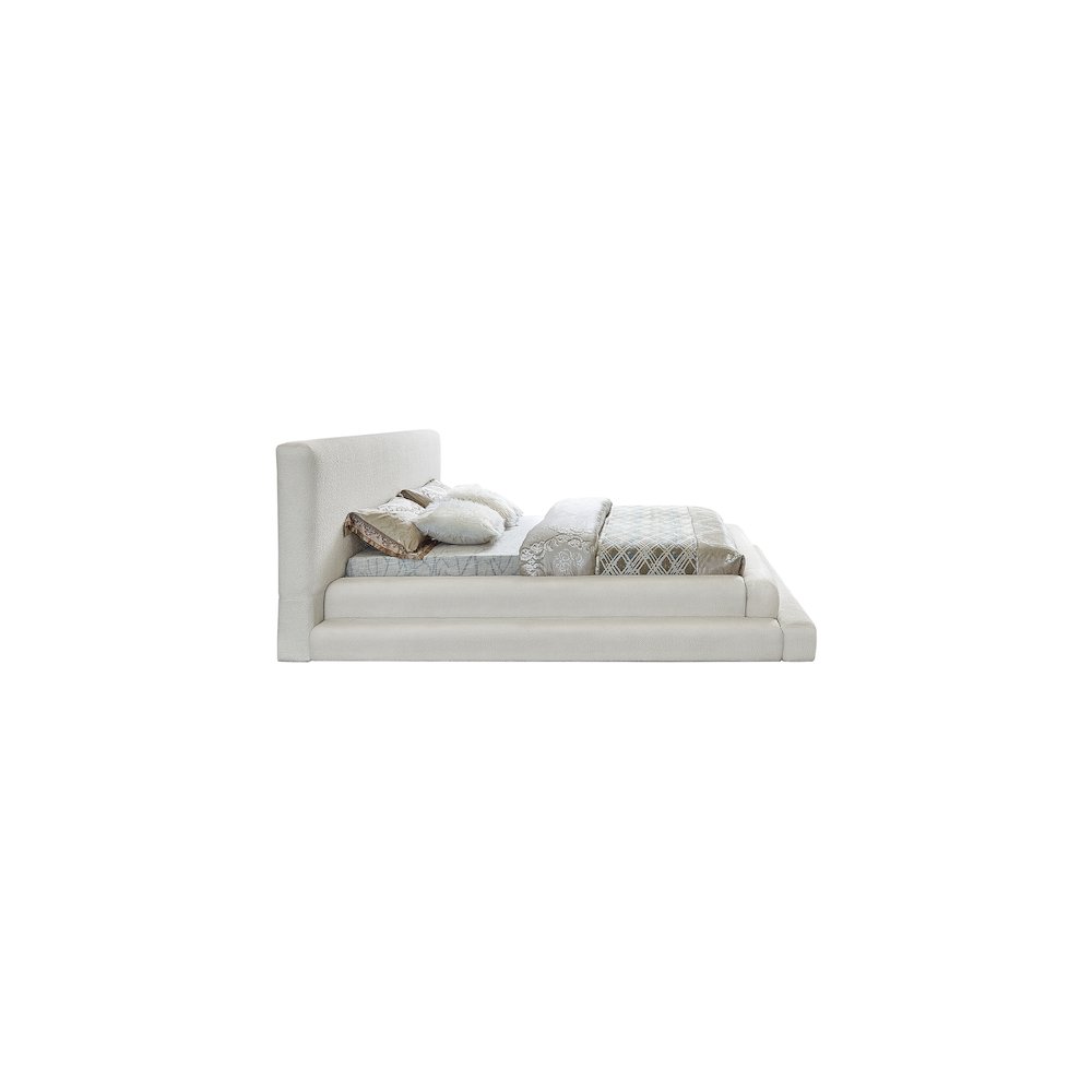 Dane Cream Teddy Fabric Full Bed