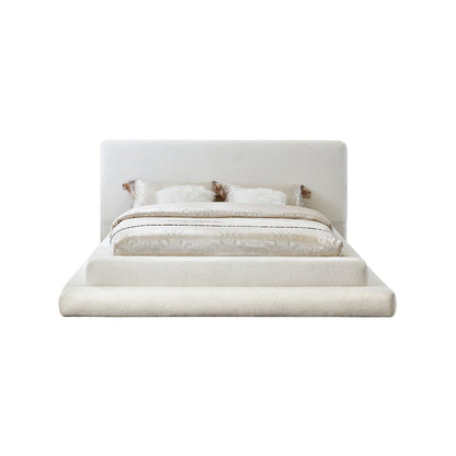 Dane Cream Teddy Fabric King Bed