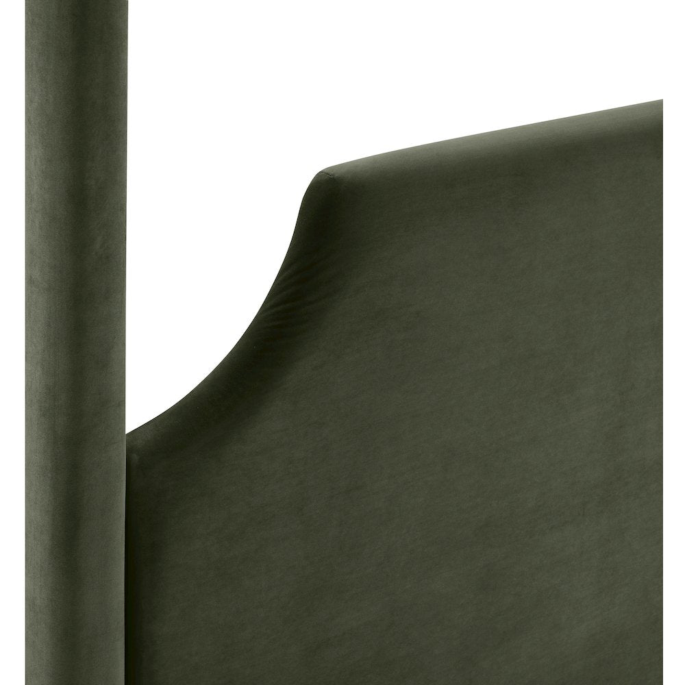 Dawson Green Velvet Upholstered Full Bed
